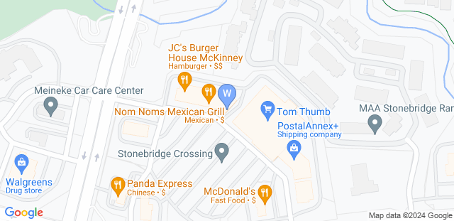 Map to Warrior Martial Arts Academy West McKinney