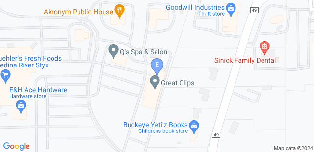 Map to Elevate Wrestling Academy | Medina, OH