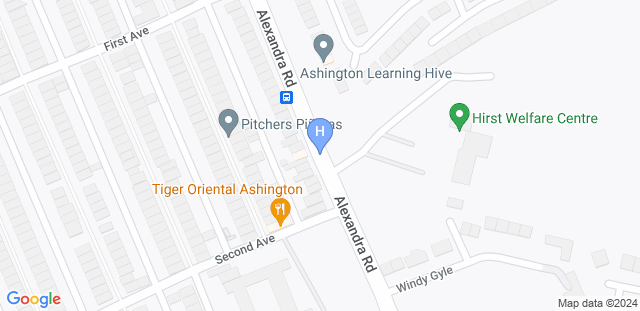 Map to Hirst Welfare Centre