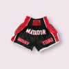Black & Red Muay Thai Shorts Photo 1