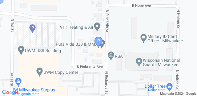 Map to PURA VIDA BJJ & MMA