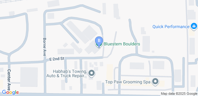 Map to Bluestem Boulders