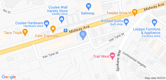 Map to Grand Coulee BJJ