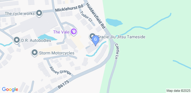 Map to Gracie Jiu-Jitsu Tameside