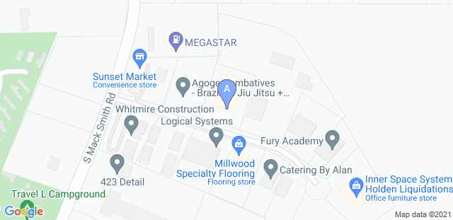 Map to Agoge Combatives - Brazilian Jiu-Jitsu & Muay-Thai Kickboxing