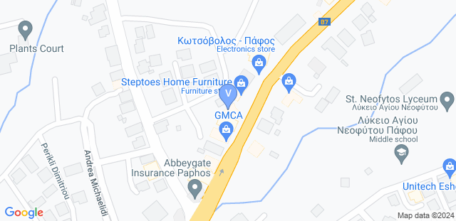 Map to VO2 Fitness Center