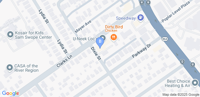Map to BAREfit Adventure Training