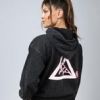 Women's Pink Collegiate Hoodie (Black Leopard) Photo 2