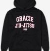 Women's Pink Collegiate Hoodie (Black) Photo 2
