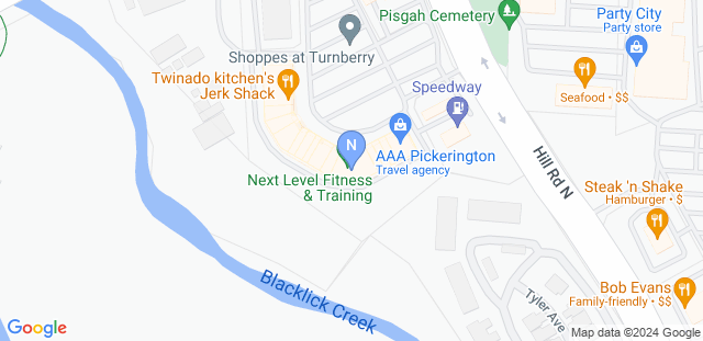Map to Next Level Fitness - Pickerington 