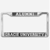 Gracie University Chrome License Plate Photo 1