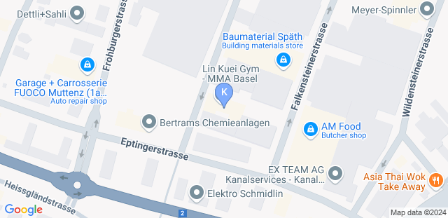 Map to Kampfsportakademie BL