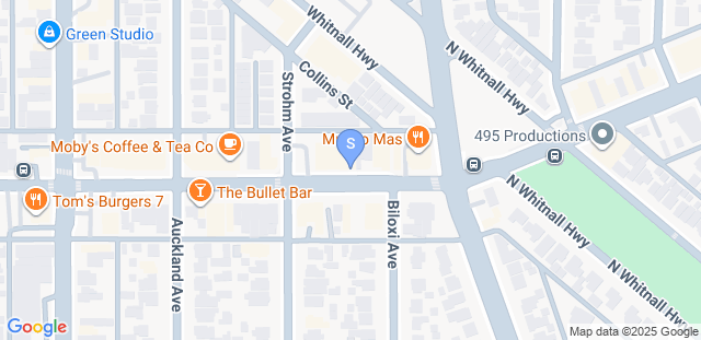 Map to Stephanie Stevenson's Latin Dance Studio