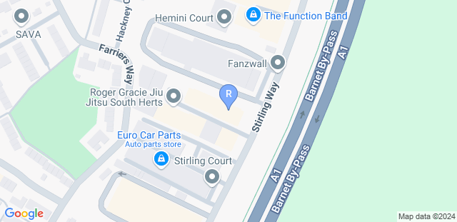 Map to Roger Gracie South Herts