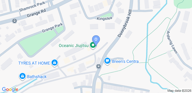Map to Oceanic Jiu Jitsu