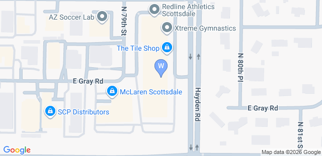 Map to West Coast Performance Training