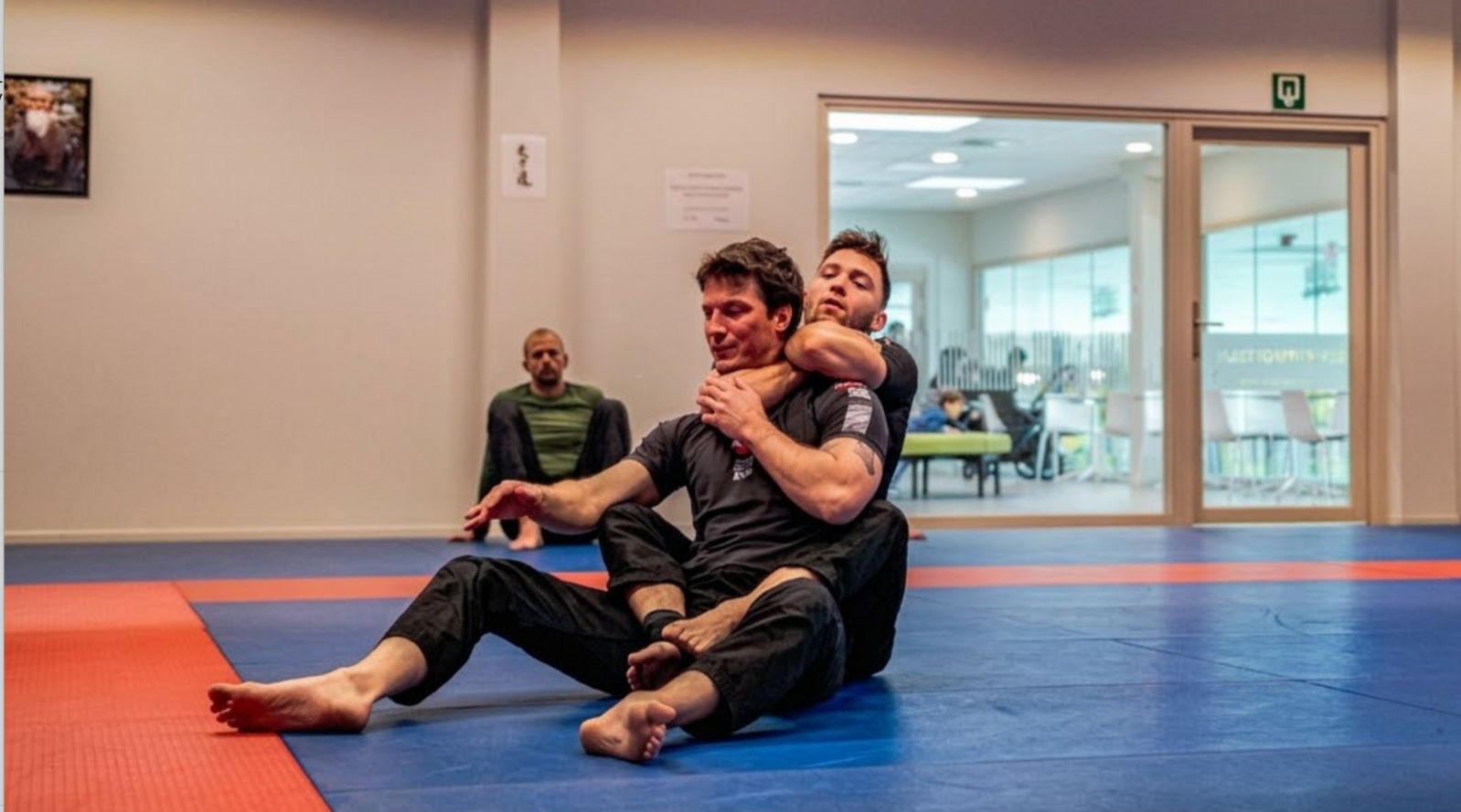 Learning the rear naked choke