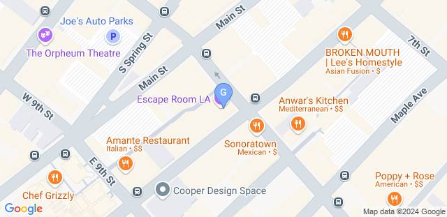 Map to Gomez Jiu-Jitsu Academy