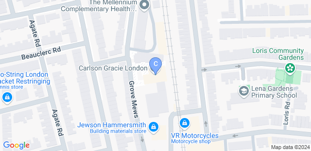 Map to Carlson Gracie London