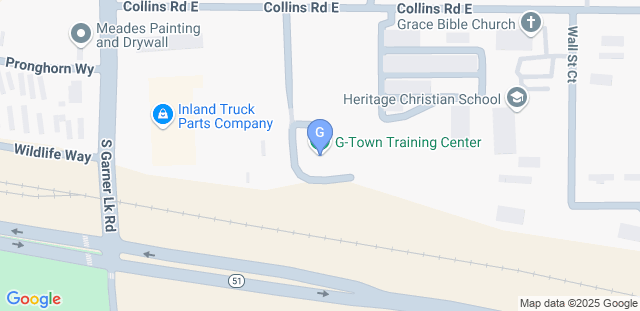 Map to G-Town Training Center 