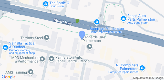 Map to The Jiu-Jitsu Studio Darwin