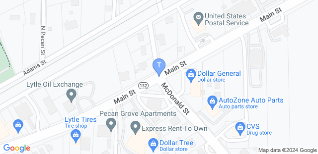 Map to Texas Grappling Academy Lytle