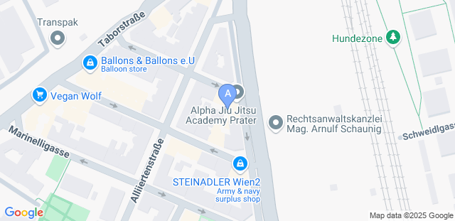 Map to Alpha Jiu Jitsu Academy Prater