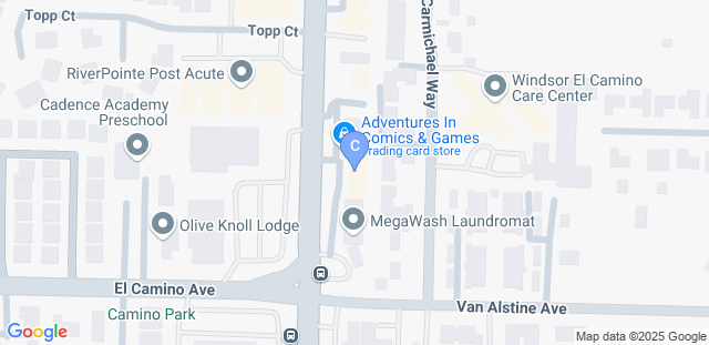 Map to Capitol Jiu Jitsu Carmichael