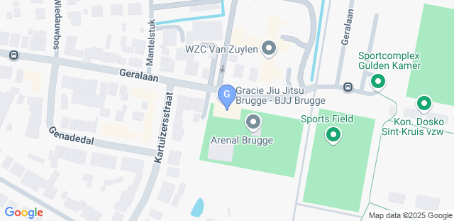 Map to Gracie Jiu Jitsu Brugge