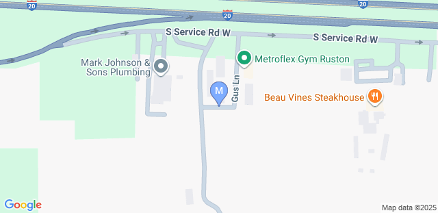 Map to Metroflex Gym Ruston