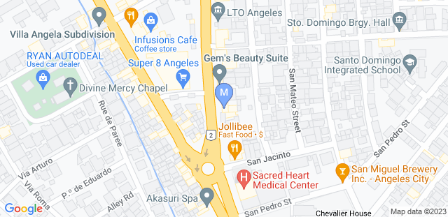 Map to MDS Jiu Jitsu Angeles