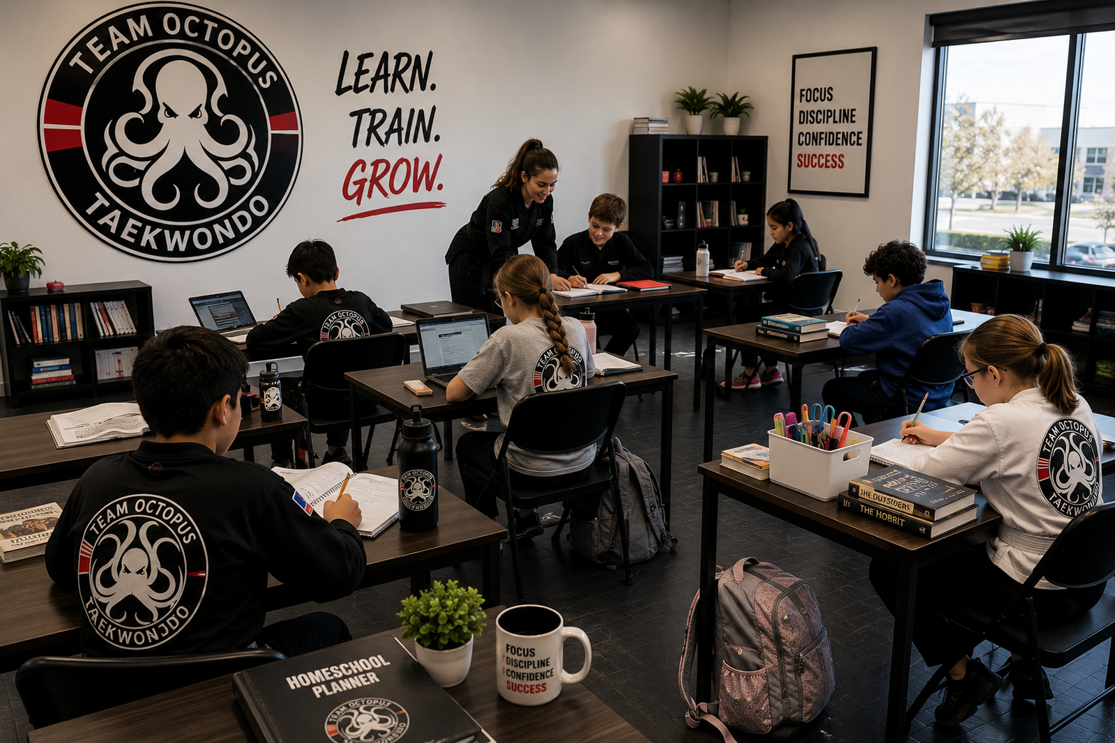 Modern homeschool martial arts enrichment classroom in Las Vegas