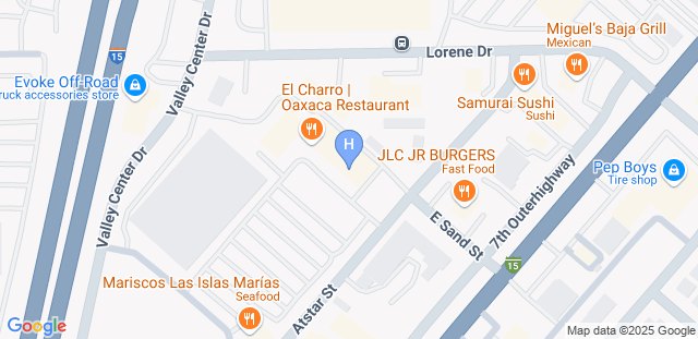 Map to High Desert Fight Club 