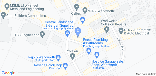 Map to CA - Warkworth