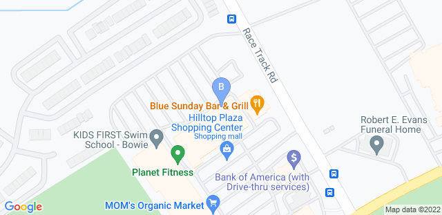 Map to Bowie Jiu-Jitsu Academy