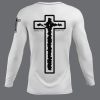 Men's White Long Sleeve Rashguard Photo 2