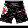 MMA Shorts - Black/Red/White Photo 2