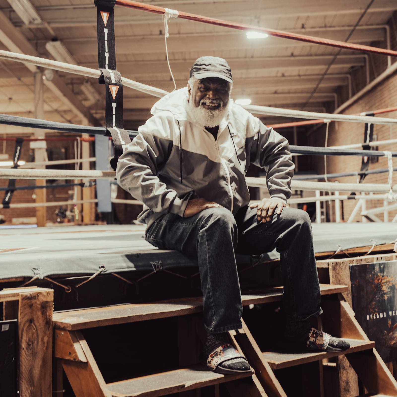 Coach Holt ringside at The Sweat Lab