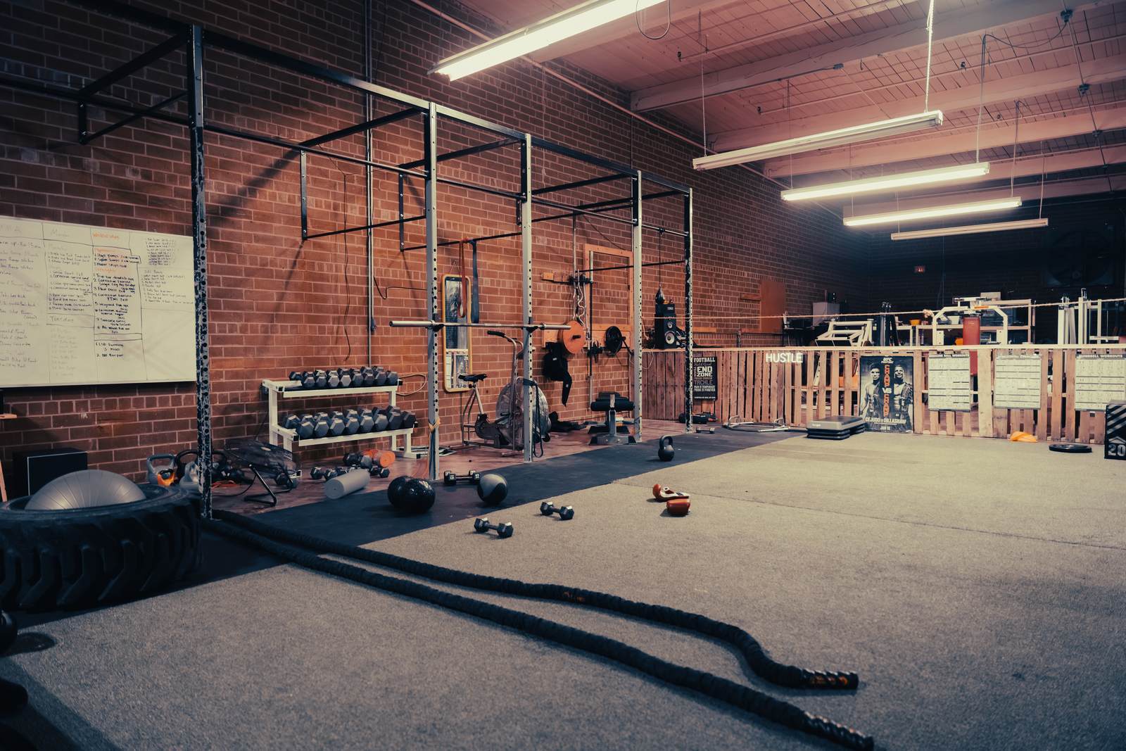 Weight floor at The Sweat Lab