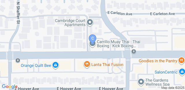Map to Carrillo Muay Thai
