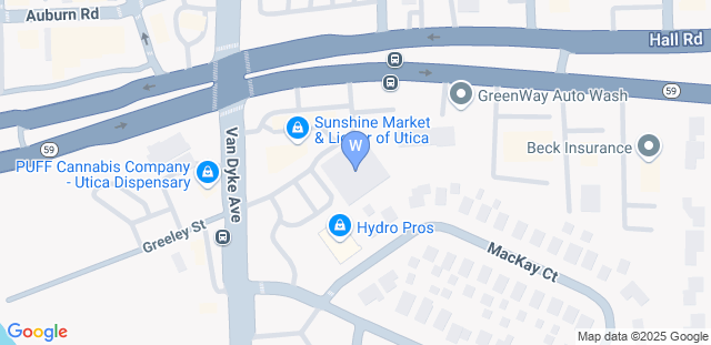 Map to Wolf Gyms Utica 