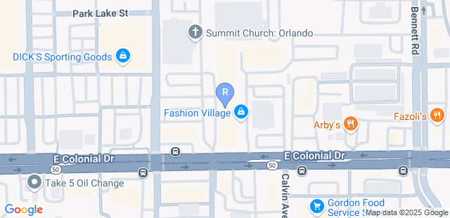 Map to Renzo Gracie Orlando 