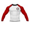 Rio Heroes BJJ Adult Rash Guard, Long Sleeve, Red Photo 1