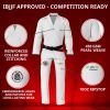 Rio Heroes BJJ Premium Gi, For Men & Women, White Photo 3