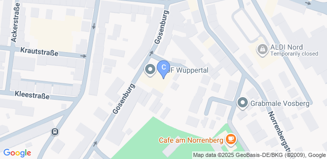 Map to CJJF Wuppertal