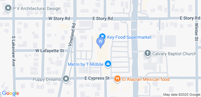 Map to Winter Garden