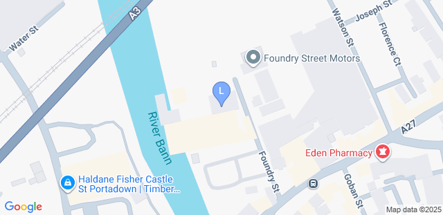 Map to Lurgan Ju-Jitsu & Labyrinth BJJ