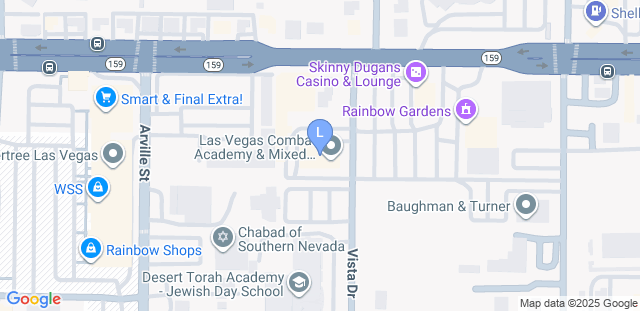 Map to Las Vegas Combat Academy