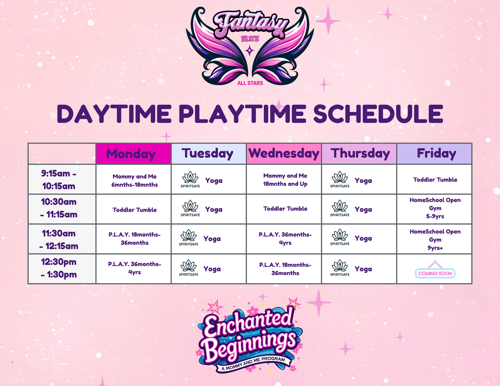 Daytime Schedule