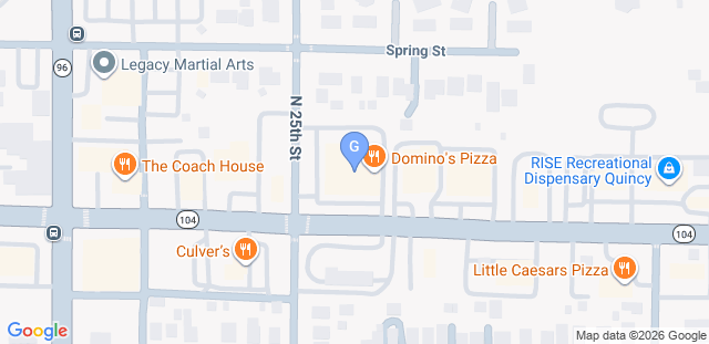 Map to Gracie Barra Quincy